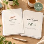 2027 Fresh Start Bundle: Goal Planner and Habit Tracker printables