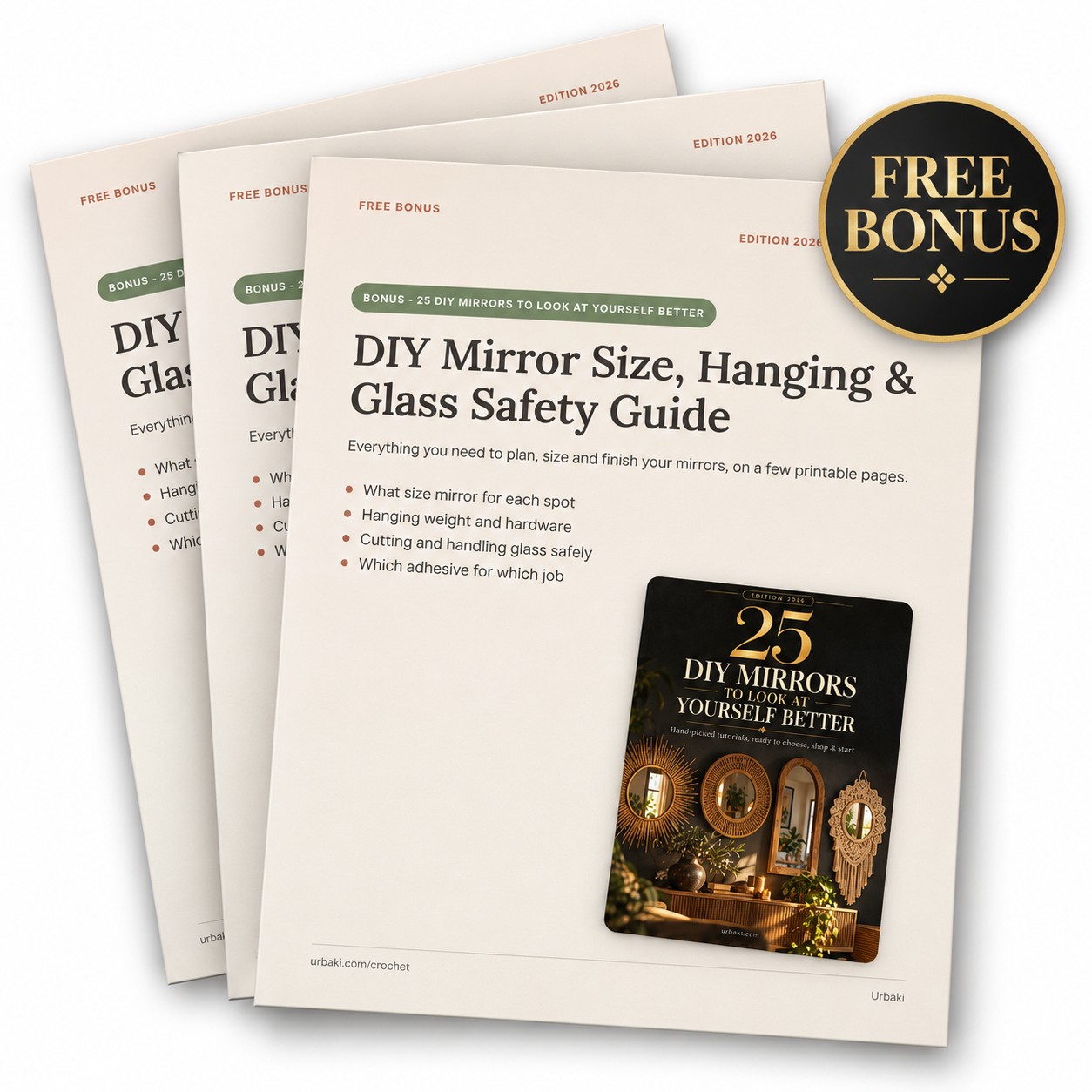 Bonus: DIY Mirror Size, Hanging & Glass Safety Guide