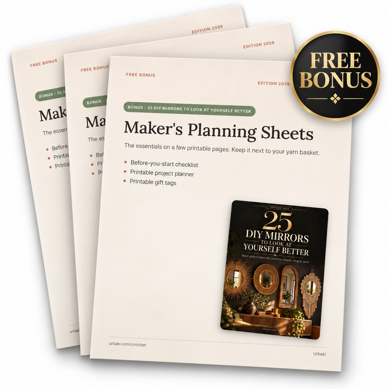 Bonus: Maker's Planning Sheets