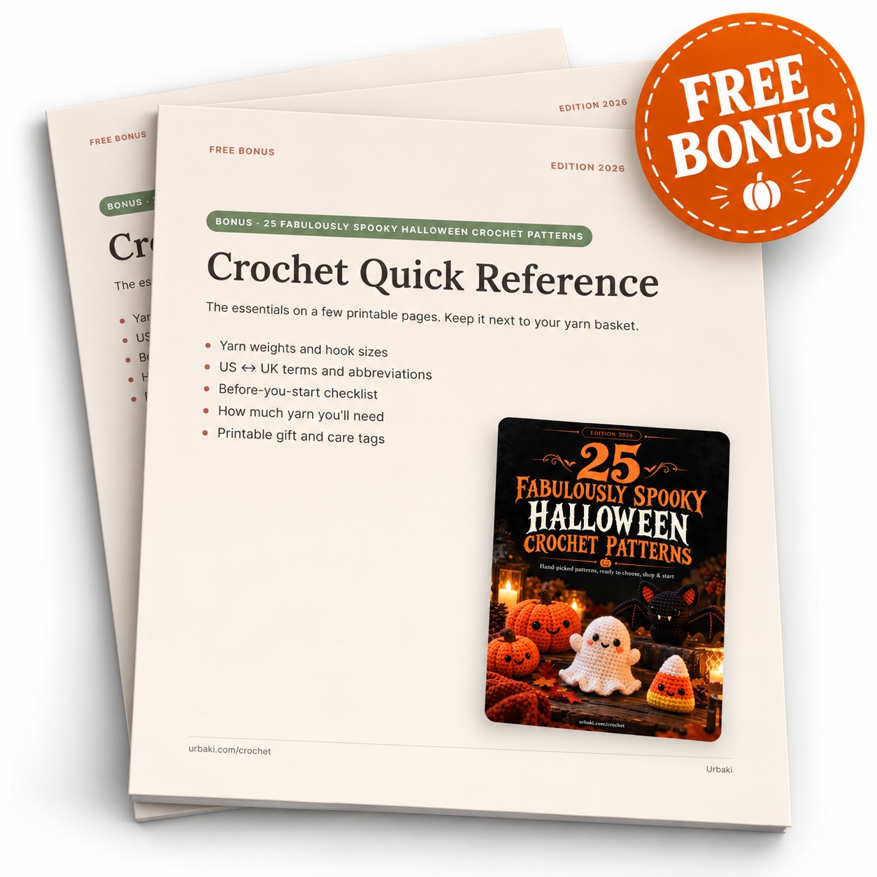 Bonus: Crochet Quick Reference