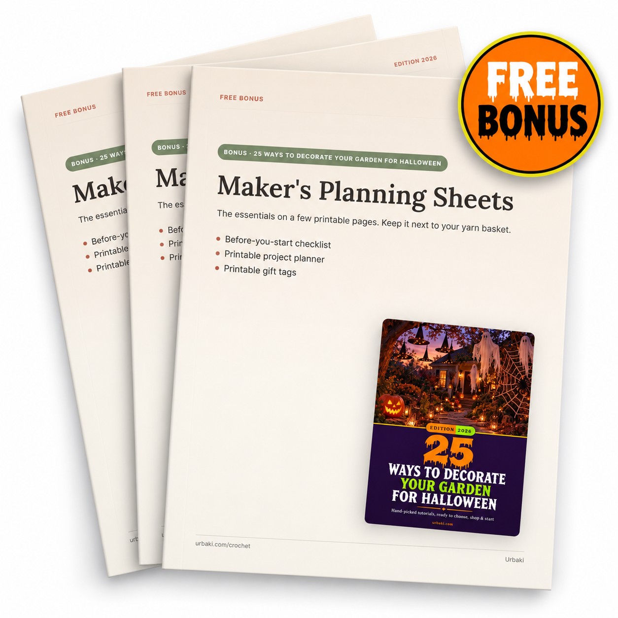 Bonus: Maker's Planning Sheets