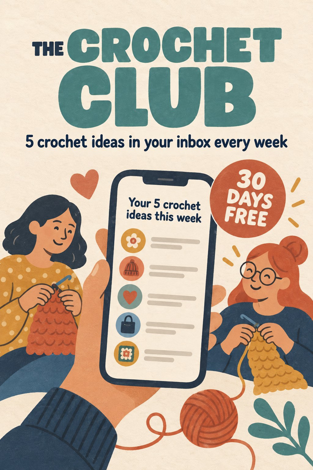 The Crochet Club: 5 crochet ideas in your inbox every week