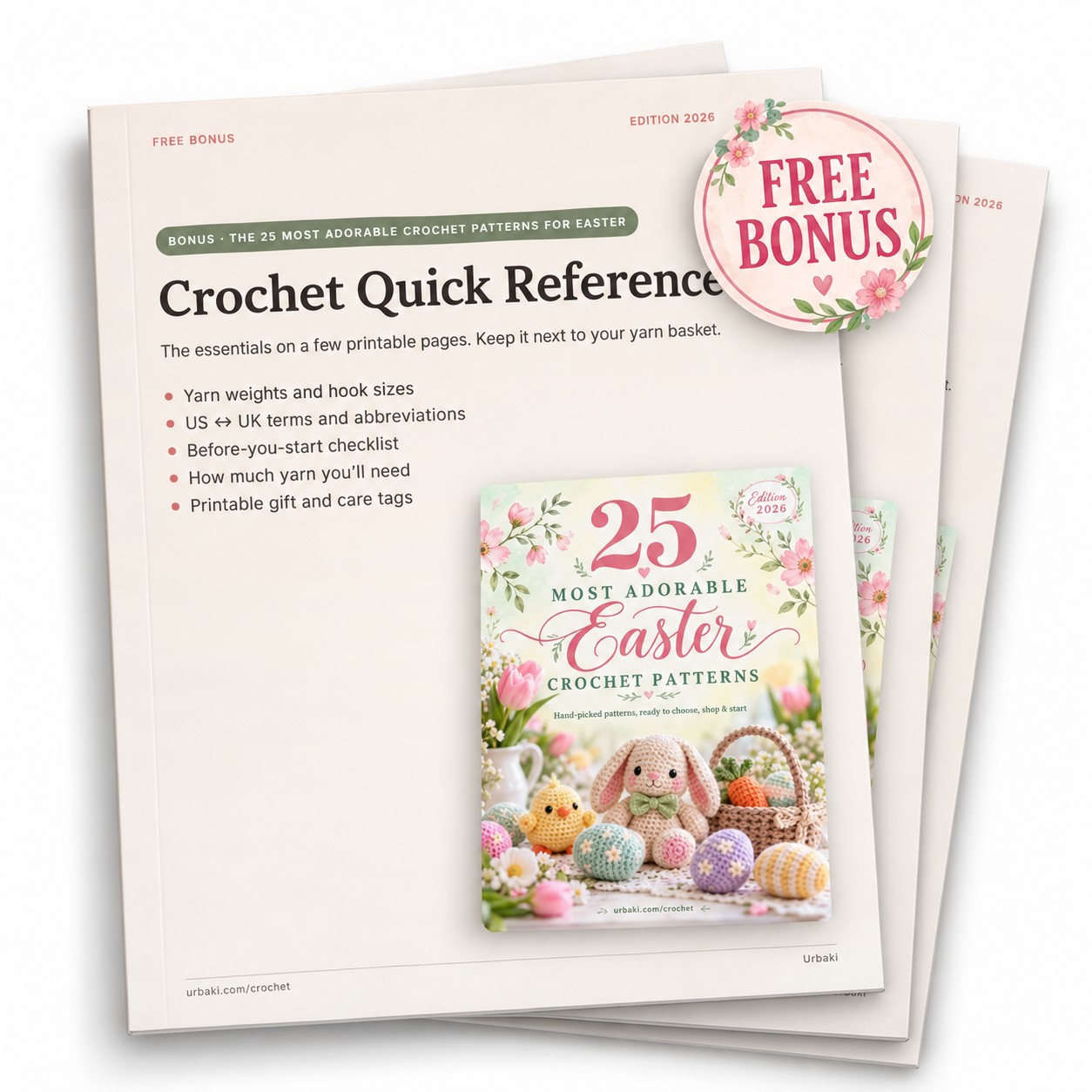 Bonus: Crochet Quick Reference